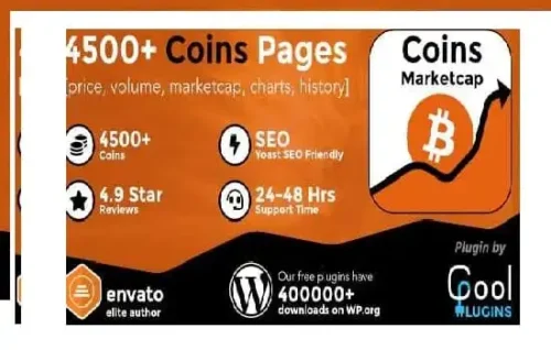 Coins MarketCap GPL - WordPress Cryptocurrency Plugin
