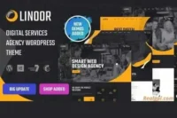 Linoor Theme GPL – Digital Agency Services WordPress Website