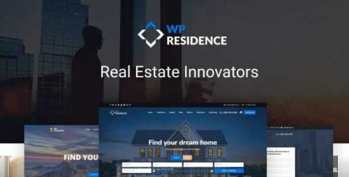 Residence Theme GPL v5.0.8 – Real Estate WordPress Website