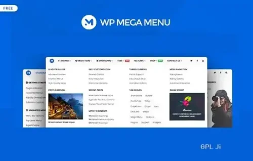 WP Mega Menu Pro GPL – Responsive Mega Menu Plugin for WordPress