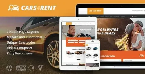 Cars4Rent Theme GPL v1.4.0 – Auto Rental & Taxi Service WordPress Theme