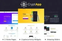 CryptApp Landing Page Theme GPL