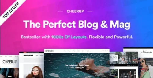 CheerUp Theme GPL v8.1.0 – WordPress Blog / Magazine Theme