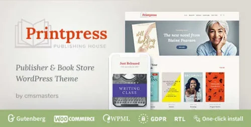 Printpress Theme GPL – Book Publishing WordPress Theme