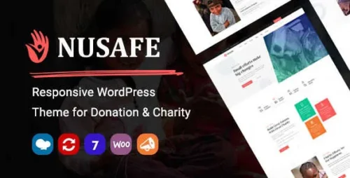 Nusafe Theme GPL – Theme for Donation & Charity