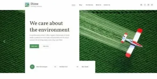 Dione Theme GPL – Farming and Agriculture Corporate Template