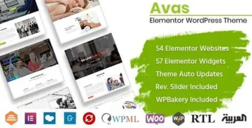 Avas Theme GPL v6.6 – Multi-Purpose Elementor WordPress Websites