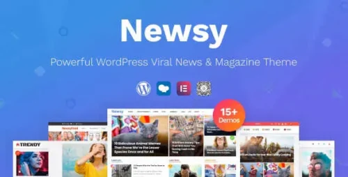 Newsy Theme GPL v2.4.1 – Viral News & Magazine WordPress Theme