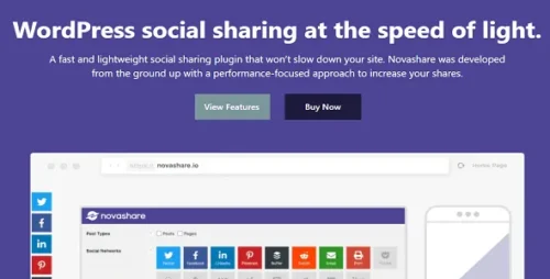 Novashare GPL v1.5.1 – WordPress Social Sharing Plugin