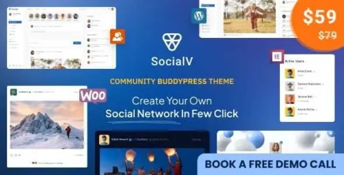 SocialV GPL v2.3.2 – Social Network and Community BuddyPress Theme
