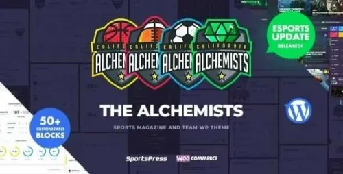 Alchemists Theme GPL v4.5.10 – Sports, eSports & Gaming Club and News WordPress Theme