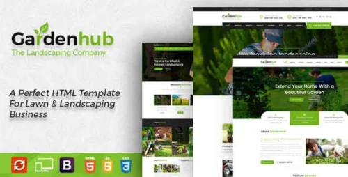 Garden HUB Theme GPL v1.4.1 – Lawn & Landscaping WordPress Websites