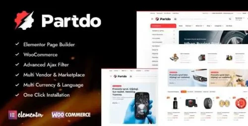 Partdo Theme GPL v1.2.4 – Auto Parts and Tools Shop WooCommerce Theme