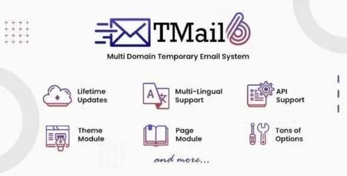 Tmail GPL v7.7 – Multi Domain Temporary Email System