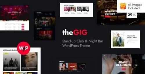 The Gig Theme GPL v1.13.0 – Stand-up Club & Night Bar WordPress Theme