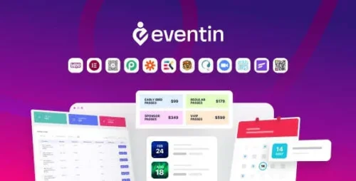 WP Eventin Pro GPL v4.0.4 – Event Manager, Event Calendar, Event Tickets for WooCommerce