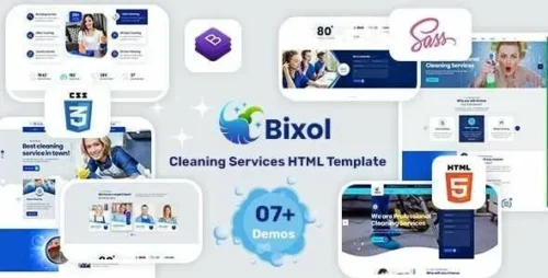 Bixol Theme GPL v1.6.9 – Cleaning Services WordPress Theme