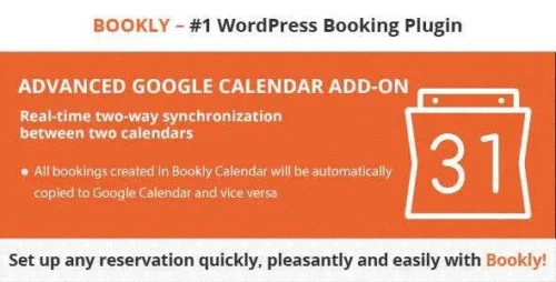Bookly Advanced Google Calendar Addon GPL v2.6