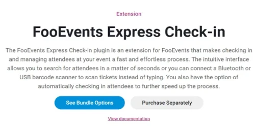 FooEvents Express Check-in Extension GPL v1.8.5
