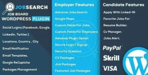 WP JobSearch GPL v2.7.3 – WP Job Board WordPress Plugin