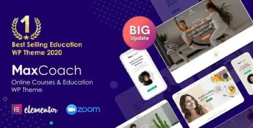 MaxCoach Theme GPL v2.9.8 – Online Courses & Education Elementor Theme