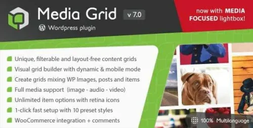 Media Grid GPL v8.0.1 – WordPress Responsive Portfolio Plugin