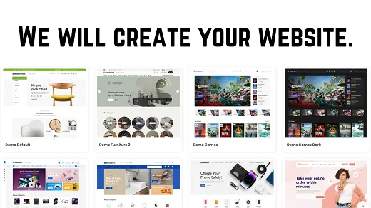We will create your website.