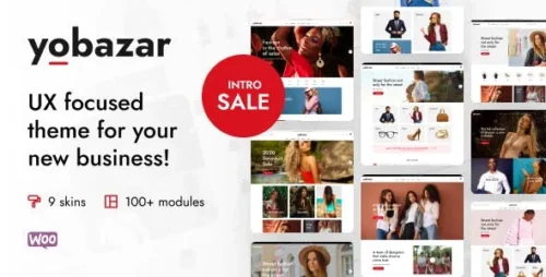 Yobazar Theme GPL v1.3.9 – Elementor WooCommerce WordPress Websites