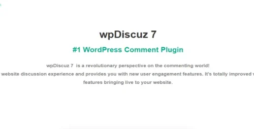 wpDiscuz v7.6.26 (Pre-Activated) GPL – Core Plugin