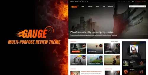 Gauge Theme GPL v6.56 – Multi-Purpose Review WordPress Theme