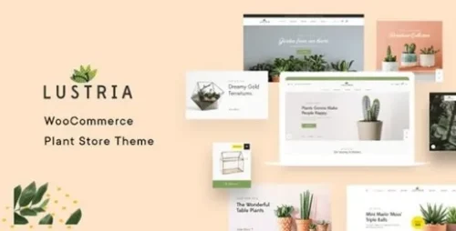 Lustria Theme GPL v4.2 – MultiPurpose Plant Store WordPress Websites