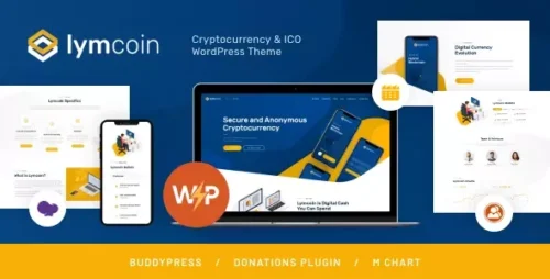 Lymcoin Theme GPL v1.3.10 | ICO Cryptocurrency WordPress Theme