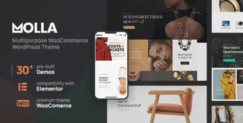 Molla Theme GPL v1.5.6 – Multi-Purpose WooCommerce Websites