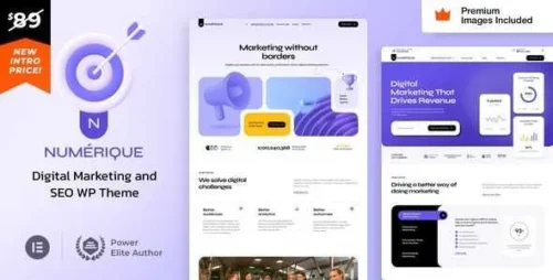 Numérique Theme GPL v4.7 – SEO Digital Marketing WordPress Websites