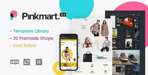 Pinkmart Theme GPL v4.5.3 – AJAX theme for WooCommerce