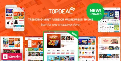 TopDeal Theme GPL v2.3.14 – Multi-Vendor Marketplace Elementor WooCommerce WordPress