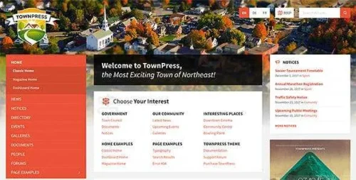 TownPress Theme GPL v3.8.8 – Municipality & Town Government WordPress Theme