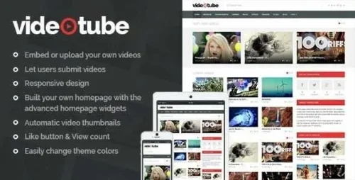 VideoTube Theme GPL v3.4.6 – A Responsive Video WordPress Websites