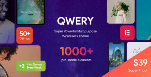 Qwery Theme GPL v3.3.0 – Multi-Purpose Business WordPress Theme + RTL