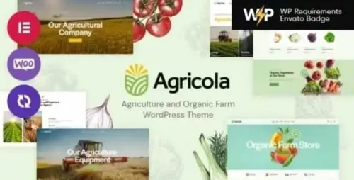 Agricola Theme GPL v1.10 – Agriculture and Organic Farm WordPress Theme