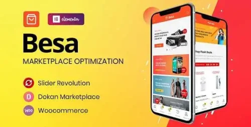 Besa Theme GPL v2.3.3 – Elementor Marketplace WooCommerce Websites