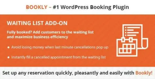 Bookly Waiting List Addon GPL v3.4