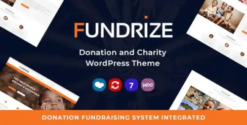 Fundrize Theme GPL v1.35 – Responsive Donation | Charity | Fundraising | NGO Websites