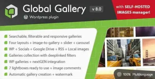 Global Gallery GPL v9.0.6 – WordPress Responsive Gallery