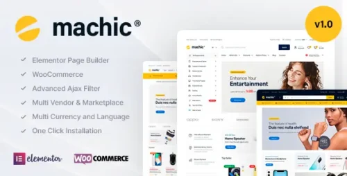 Machic Theme GPL v1.4.3 – Electronics Store WooCommerce WordPress Theme