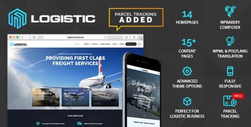 Logistic WP Theme GPL v9.1 For Transportation Business